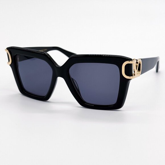 NEW VALENTINO SUNGLASSES VLS-107E BLACK/GRAY WOMEN EYEWEAR - Picture 2 of 8